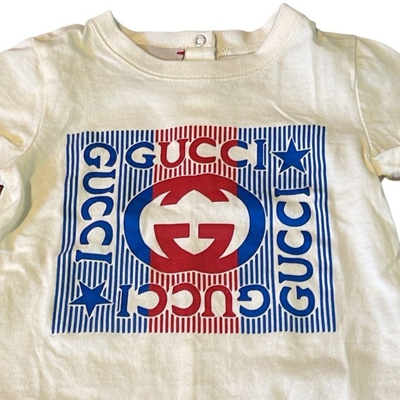 Gucci Logo Cotton Gift Set in White 6-9 months - Picture 6 of 13
